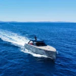 Colnago 45 luxury motor boat cruising at sea near Split