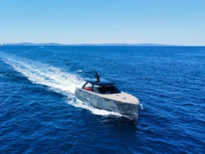 Colnago 45 luxury motor boat cruising at sea near Split