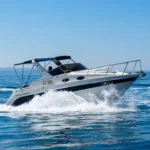 Saver Riviera 24 motor boat cruising at sea during a private boat tour from Split