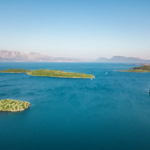 Krušica bay near Milna on Brač island during the Dalmatian Drift private boat tour